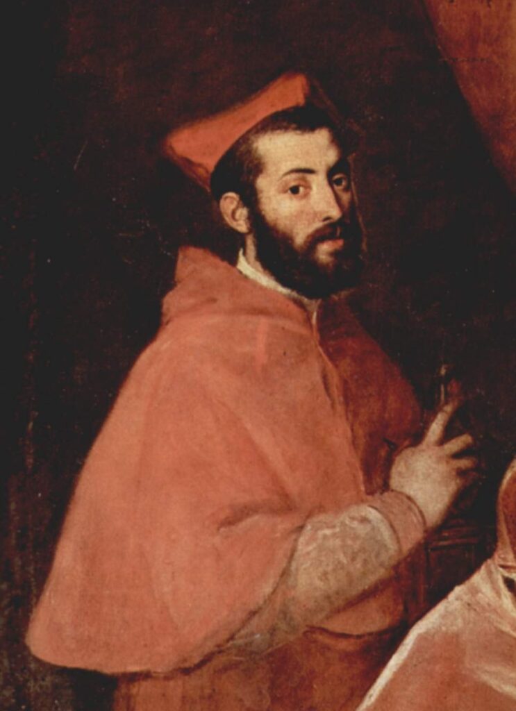 Historisches Porträt des Kardinals Alessandro Farnese