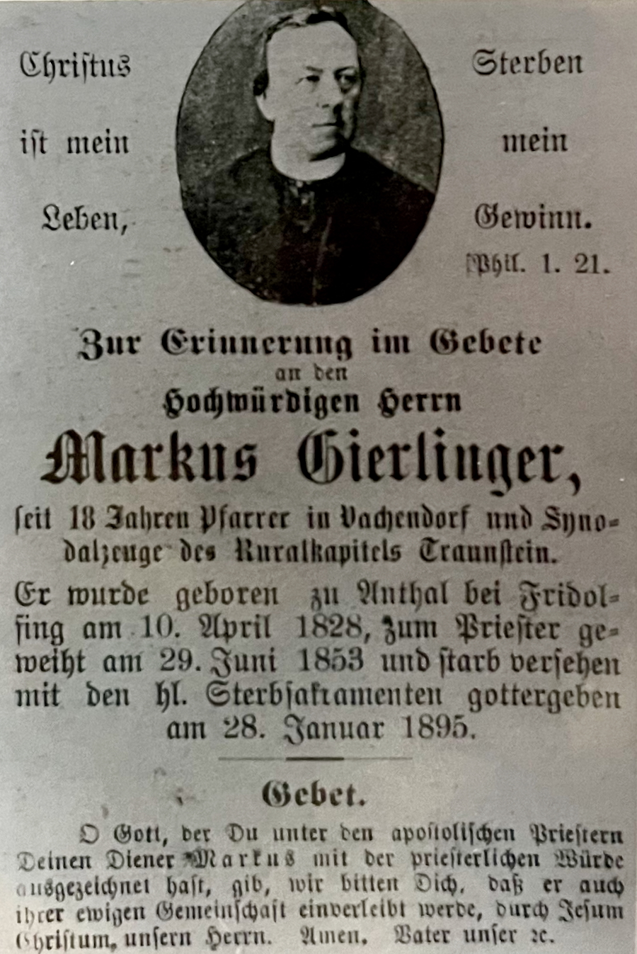 Gierlinger, Markus, Pfarrer